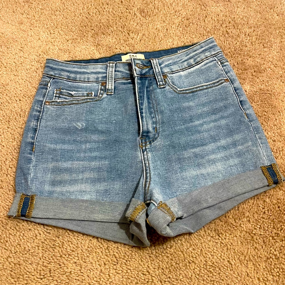 Skinny Fries Denim High Rise Shorts